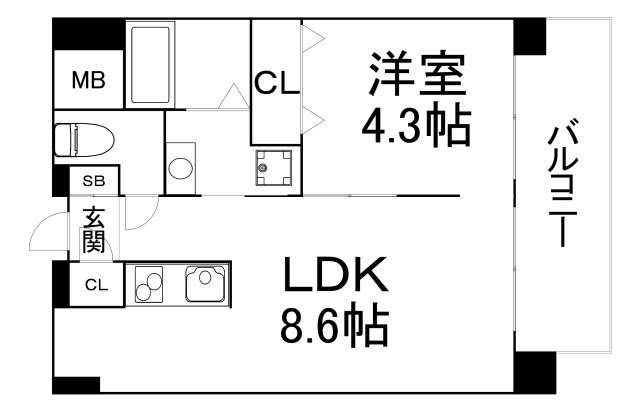 【間取り】 | アニマーレ長堀