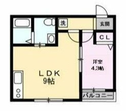 ベイルーム白根Ⅱの間取り