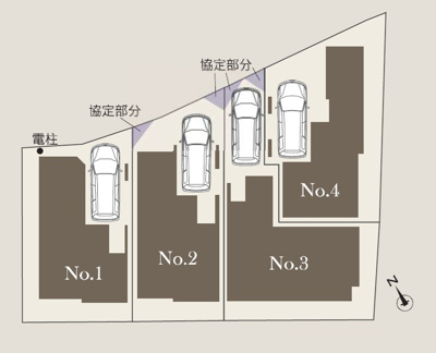 【区画図】 | 豊島区雑司が谷1丁目　新築戸建　№3 8480万円