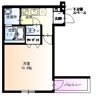 フジパレス遠里小野Ⅲ番館の間取り