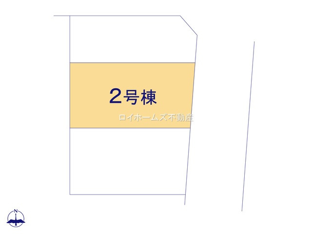 【区画図】 | 名古屋市千種区下方町５丁目68『仲介料無料』新築戸建て | 2号棟