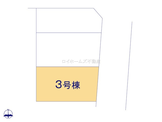 【区画図】 | 名古屋市千種区下方町５丁目68『仲介料無料』新築戸建て | 3号棟