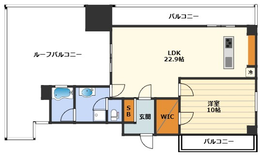 グリッドコート天神橋の間取り
