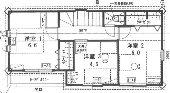 西東京市新町二丁目の間取り|(1号棟)、価格5980万円、3LDK、土地面積99.24m2、建物面積79.26m2