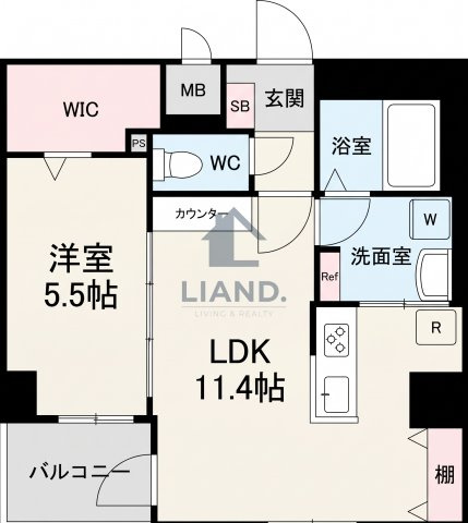 ル パルテール大濠　南当仁小学校区の間取り|ル パルテール大濠