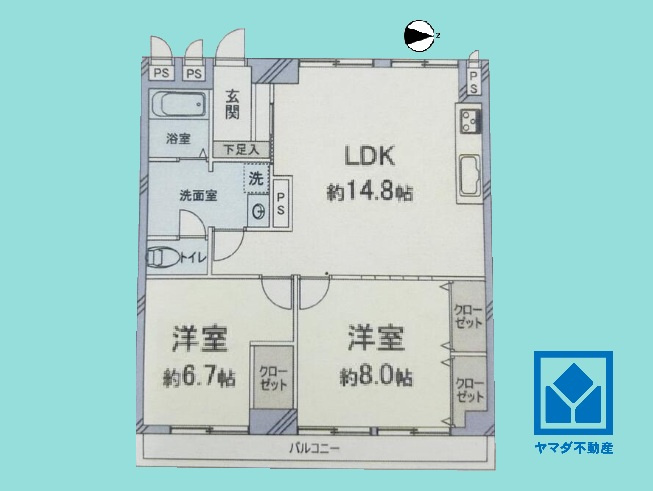 夙川七番街ストークマンションの間取り