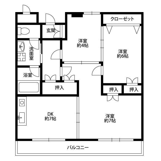 シャトレ　アモントの間取り