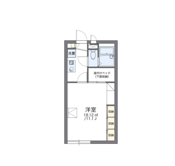 【間取り】 | レオパレスセキバB