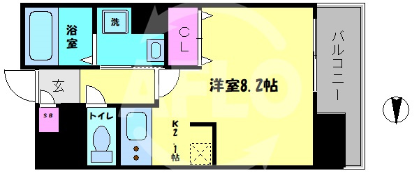 エスポルテ福島の間取り|エスポルテ福島　開放感のある間取り