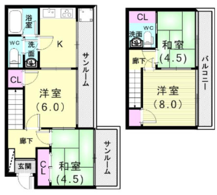 伊川谷町潤和戸建の間取り