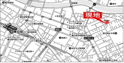 【地図】 | 春日部市粕壁東4丁目　売地