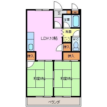 【間取り】 | 堀田ビル | ※同建物同型別のお部屋