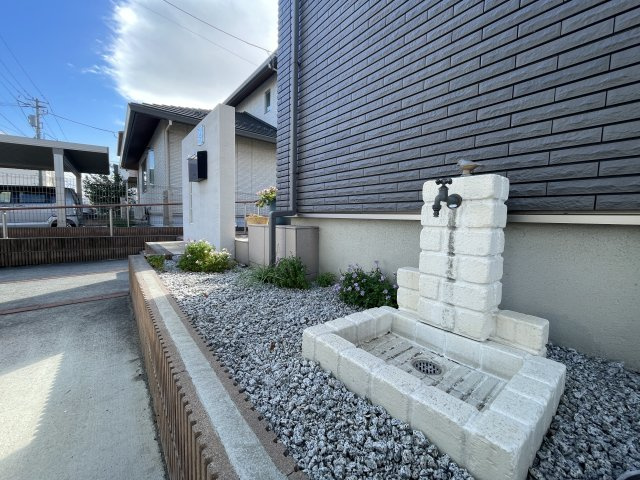 中古戸建・中古住宅　郡山市東原1丁目　富田東小・富田中の設備|洗車に便利！立水栓付きです！