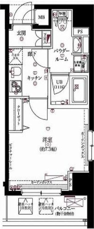 フェルクルール上野根岸の間取り|間取りです。