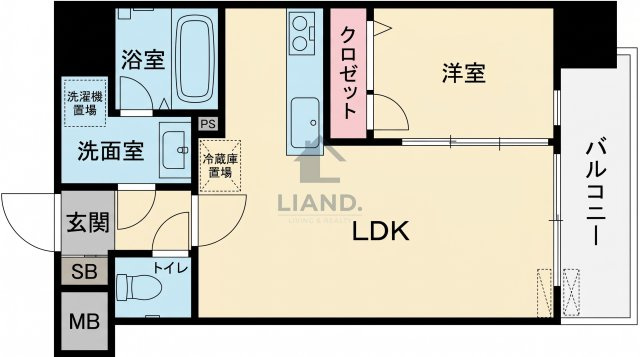  リバティR TENJINⅡの間取り|リバティR TENJINⅡ