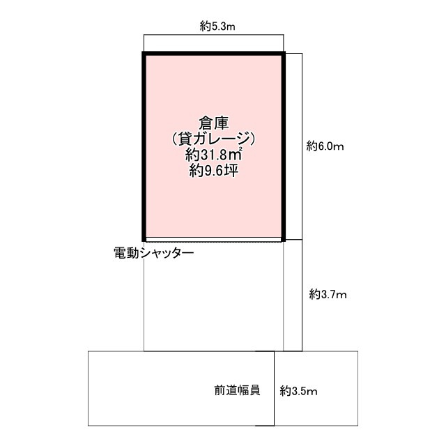 岸田堂南町ガレージの間取り