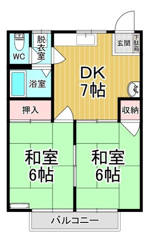 【間取り】 | アスティ鹿沼 | カップルさんにオススメのお部屋です♪