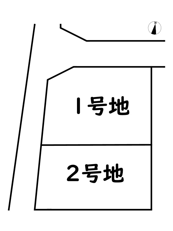 姫路市網干区北新在家/売土地の区画図