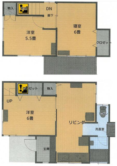 【間取り】 | 若木2丁目戸建