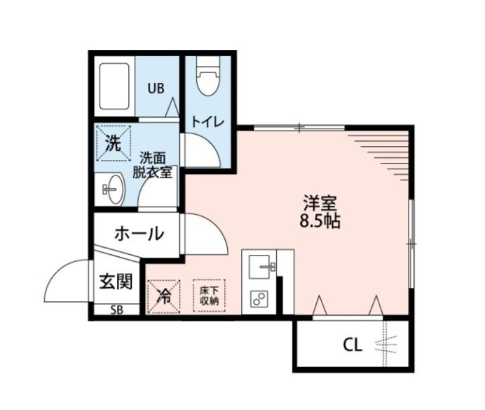 ヴィッラホーム六番館　仲介手数料（賃料の1.10ヵ月）の50％OFF対象物件！の間取り