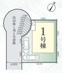 習志野市鷺沼台３丁目２期の区画図