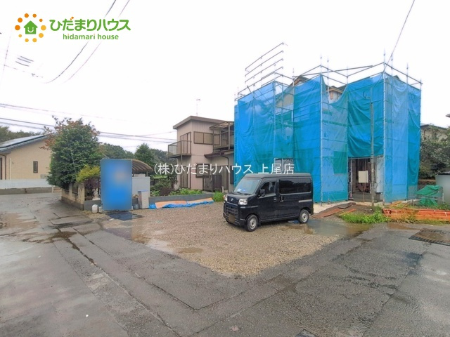 桶川市小針新宿　新築戸建　グラファーレ01の前面道路含む現地写真|9/29　撮影