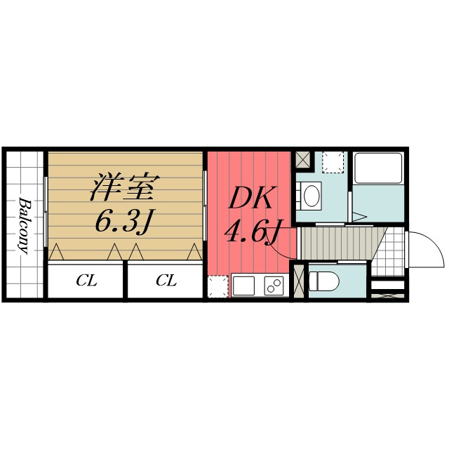 【間取り】 | GRASS SQUARE　八番館