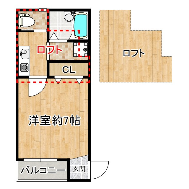 ラウレア上福岡3Cの間取り|当該号室は退去予定の為、実際のお部屋と間取り図が異なる場合があります。