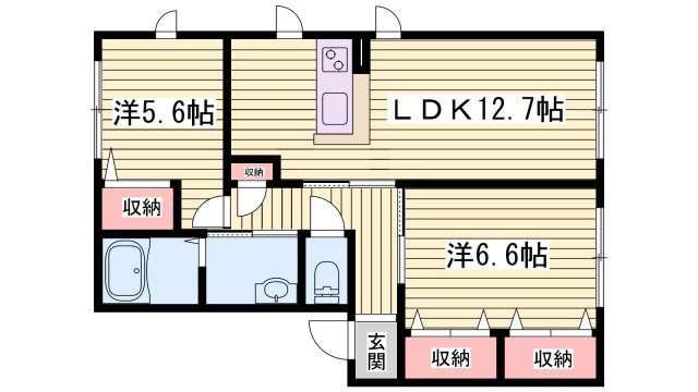 ディアス潤和の間取り