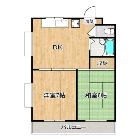 ブルースカイマンションの間取り