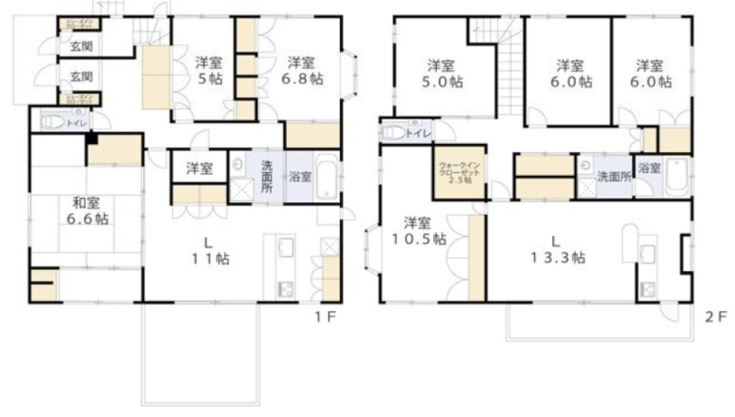 大田区南馬込　中古戸建の間取り