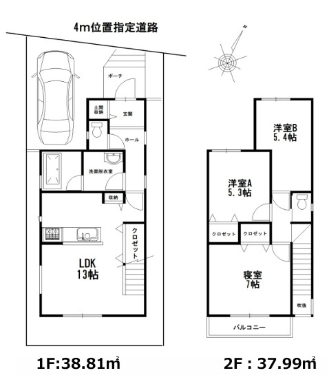市川市柏井町１丁目の間取り