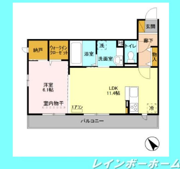 仲介手数料（賃料の1.10ヵ月）の50％OFF対象物件！の間取り