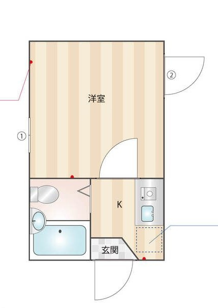 エスポワール亀有の間取り|間取りです。