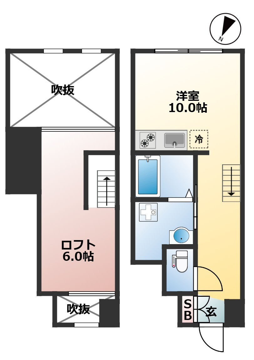 エピ駒沢　駅近　独立洗面台　オートロック　デザイナーズの間取り