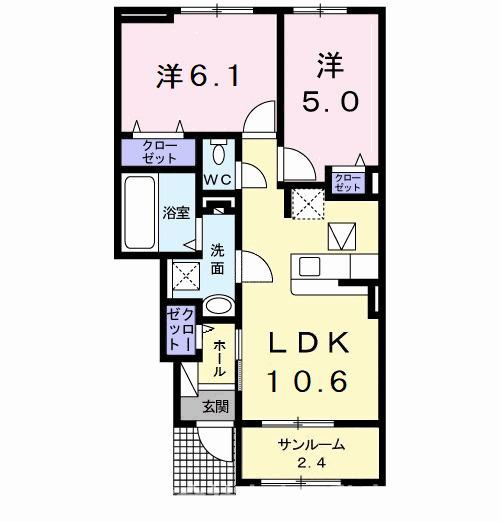 ボスカート　Ｋ．Ⅲの間取り