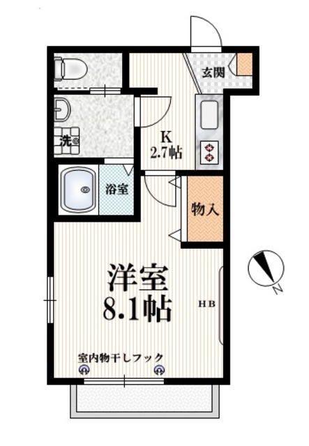 サンロードの間取り|【間取り】　角部屋２面採光