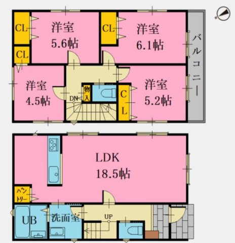 港南区丸山台2丁目　売地　第２の区画図|参考プランとなります！