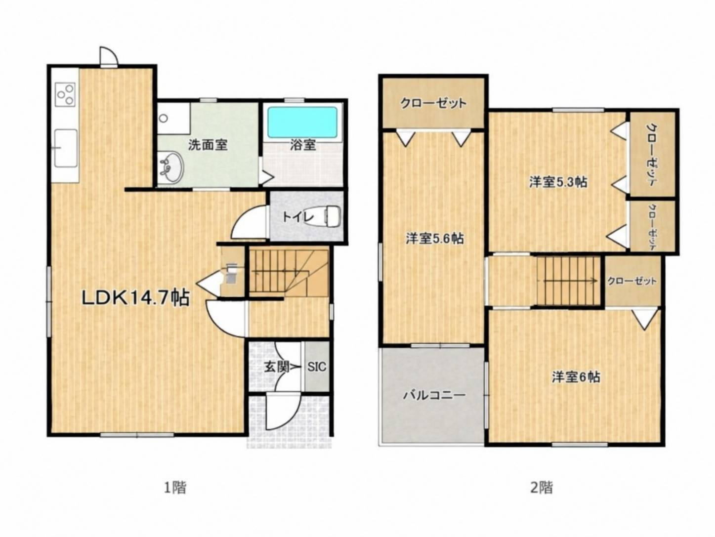 松茂新築戸建(仮称)の間取り