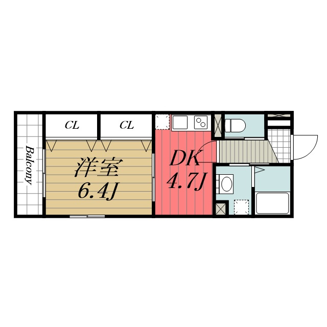 【間取り】 | GRASS SQUARE　八番館