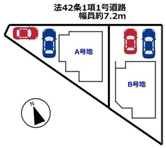 【区画図】 | 加古郡播磨町北野添三丁目　新築戸建 | 区画図