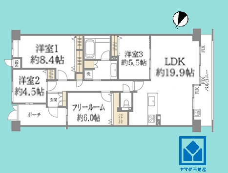 ライフデザイン宝塚の間取り