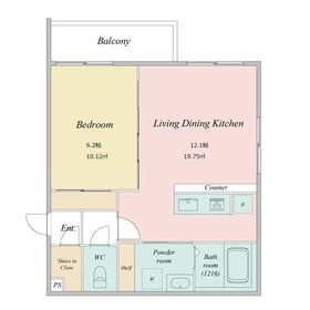 ＬｉｖｅＦｌａｔ学芸大学の区画図
