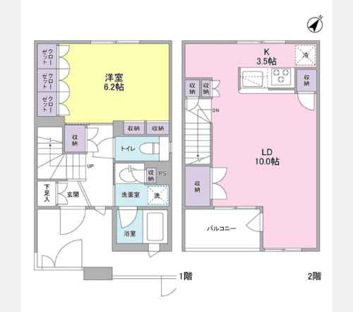 【間取り】 | スタイリオ武蔵小山 | 間取