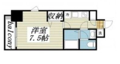 メゾン・ド・ヴィレ日本橋浜町の間取り|間取りです。