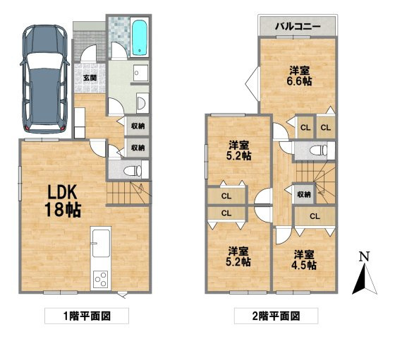 新築戸建　尼崎市富松町4丁目の間取り
