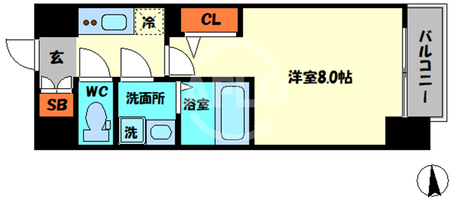 アルグラッド福島SOUTHの間取り|アルグラッド福島SOUTH　間取り