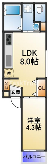 【間取り】 | LuXe黒崎町