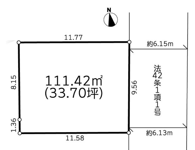 港南区下永谷3丁目　条件付き売地の土地図
