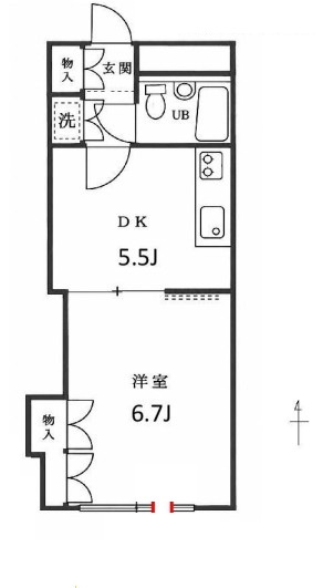 【間取り】 | オリンポス板橋栄町 | 専用の自転車置き場もある専用庭となっています。南向きなので、１階でも陽当たり良好です。